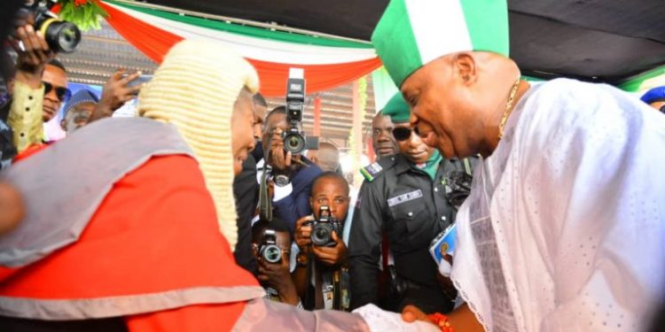 Osun:  Adeleke, Deputy Sworn In As Governor, Deputy Governor 