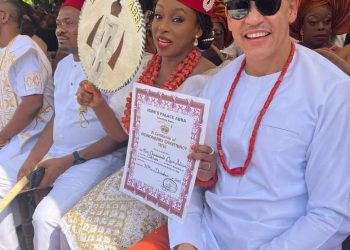Chimamanda Bags Odeluwa Chieftaincy Title In Home State, Anambra