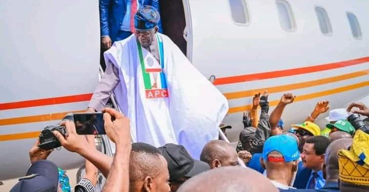 Ondo: Mammoth Crowd Storms Airport To Receive Tinubu