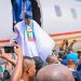 Ondo: Mammoth Crowd Storms Airport To Receive Tinubu