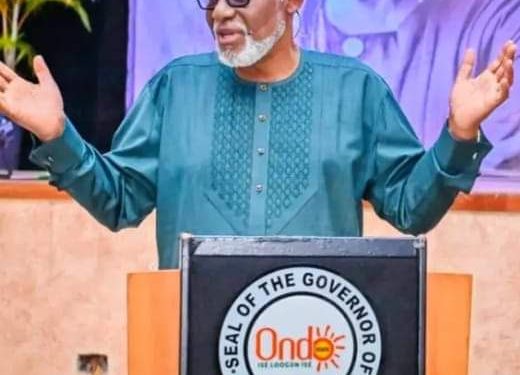 No Cause For Panic Over My State Of Health  – Gov Akeredolu