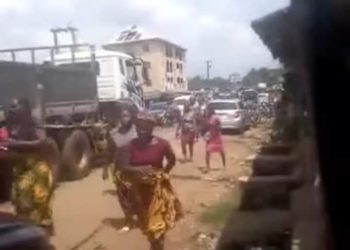 Women Protest  protest Rape, Ritual K!lling Of 72-Year-Old Woman In Anambra