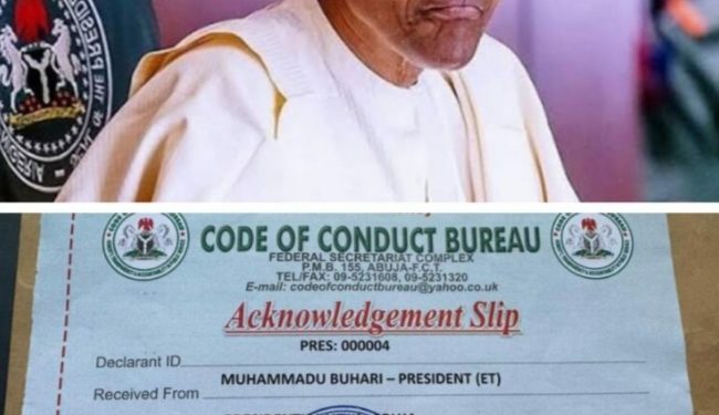 CCB: Buhari Submits Assets Declaration Forms
