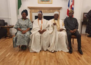 Royal Visit: Nigeria High Commissioner In UK, Amb Tunji Isola Receives Oba Gbadebo, Osile In London