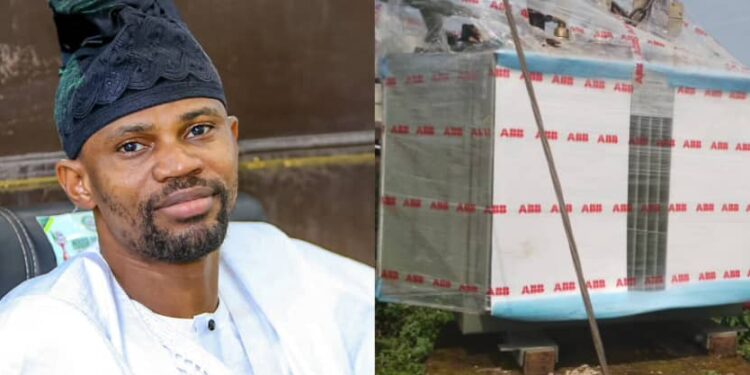 Ogun Minority Leader, Lukman Adeleye Gifts Ikoto Community Transformer After 3 Years Of Darkness