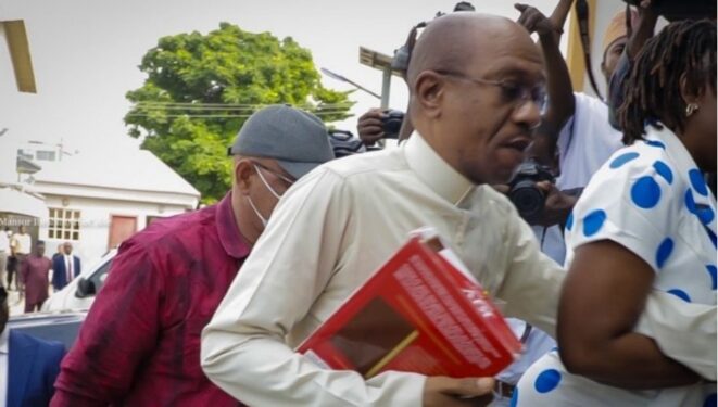EFCC Quizzes Emefiele Over $15 Bn Foreign Debts, N74.84Bn Spent On New Naira, Others