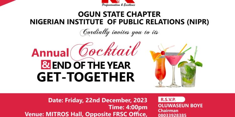 Ogun NIPR Holds Annual Cocktails and End-of-the-Year Party Friday