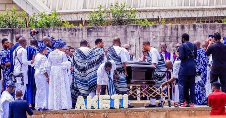 Tinubu, S/West Governors, Obaseki, Oborevwori, Soludo, Alia, Others Pay Last Respect As Akeredolu Is Buried 