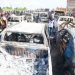 BREAKING: Fubara Promises Compensation As Fire Destroys Over 100 Vehicles, Claims Lives In Rivers