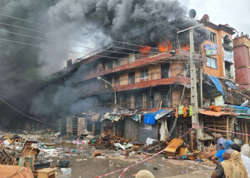 Six Buildings Collapse As Devastating Fire Strikes Lagos Island Again