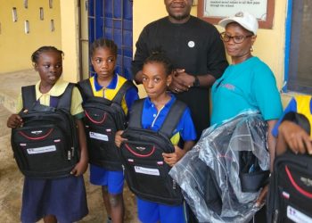 Ogun: Pelican Valley Fulfils Pledge, Donates Bags To Pupils Of Police Children School