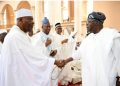 Excitement As Tinubu, Atiku Meet,  Worship At Abuja Mosque 20 Months After 2023 Polls