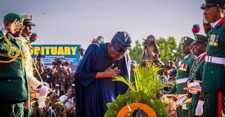 Tinubu, Shettima, Others Pay Last Respects As Late COAS Lagbaja Is Buried At National Cemetery 