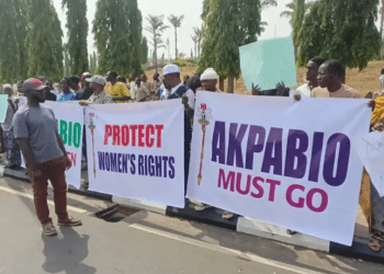 Natasha: ‘Akpabio Must Go’ Protest Rocks National Assembly 
