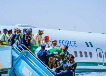 Tinubu Receives Remains Of Buhari In Katsina Ahead Of Final Rites In Daura