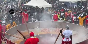 Celebrity Chef Hilda Baci Eyes Another Feat, Begins Cooking In World Largest Jollof Pot