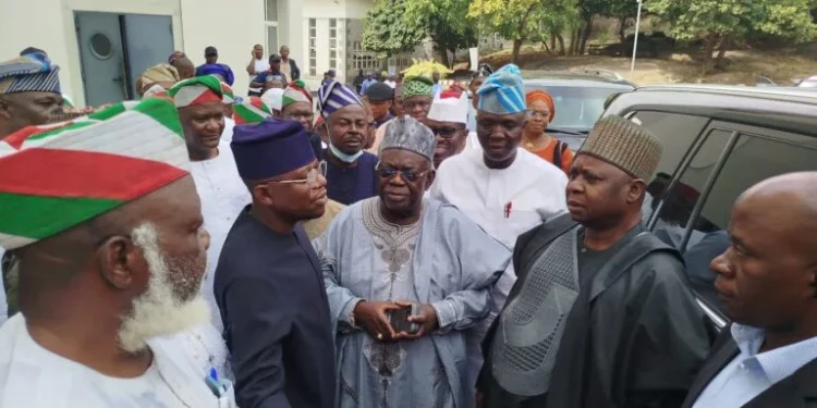 2027: PDP Chair Turaki, Babangida, Jonah Jang, Other Party Chieftains Meet Obasanjo