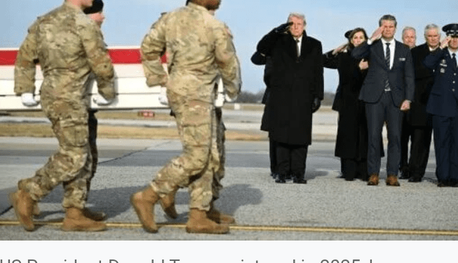 Trump To Receive Remains 6 Soldiers Killed In Iranian Drone Attack In Kuwait  As U.S.– Iran Conflict Escalates