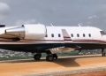 Shock As Private Jet Lands On Asaba–Ogwashi-Uku Expressway In Delta, NCAA Grounds Aircraft