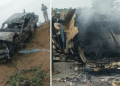 4 NYSC Members, Soldier Burnt Alive In Adamawa Crash Involving Military Truck