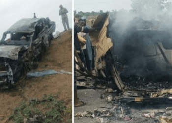 4 NYSC Members, Soldier Burnt Alive In Adamawa Crash Involving Military Truck