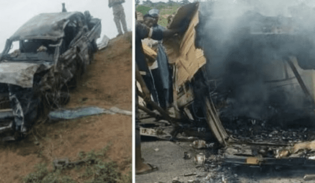 4 NYSC Members, Soldier Burnt Alive In Adamawa Crash Involving Military Truck
