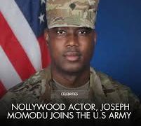 Nollywood Actor Joseph Momodu Joins US Army, Honors Late Father’s Legacy 
