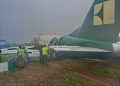 Passengers, Crew Escape Death as Enugu Air Aircraft Veers Off Runway in Benin 