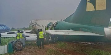Passengers, Crew Escape Death as Enugu Air Aircraft Veers Off Runway in Benin