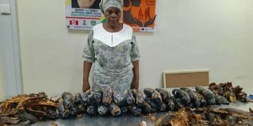 NDLEA Nabs 67-Year-Old UK-Based Grandma with 13kg Cocaine Packaged as Plantain Peels