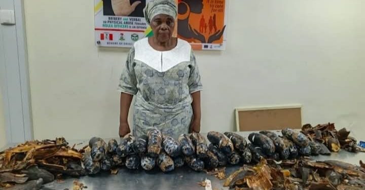 NDLEA Nabs 67-Year-Old UK-Based Grandma with 13kg Cocaine Packaged as Plantain Peels