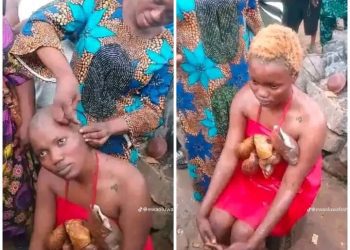 TikToker Undergoes Traditional Cleansing After Filming Figure Linked to Ibadan’s Sacred Oloolu Masquerade