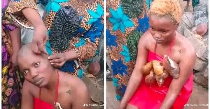 TikToker Undergoes Traditional Cleansing After Filming Figure Linked to Ibadan’s Sacred Oloolu Masquerade