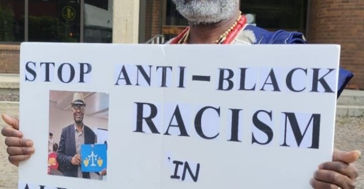 ‘I’ve Experienced It’: Ex – Nigerian Editor Stages One – Man Protest Over Anti-Black Racism in Canada 