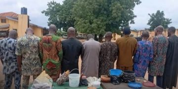 Police Arrest Suspected Human Parts Dealers in Oyo, Recover Heart, Skull Fragments, Charms