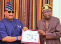 Tinubu Receives Adeleke at Villa, Slams Atiku, ADC Candidate Over Subsidy Position