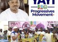 Again, Yayi Progressives Movement Donates Campaign Items To Senator Adeola