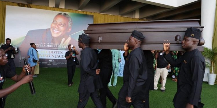 Family, Friends, Colleagues, Bid Emotional Farewell as Olu Jacobs is Laid to Rest
