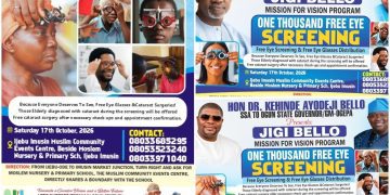 APC Chieftain Kenny Bello to Provide Free Eye Screenings, Glasses, and Cataract Surgeries in Ijebu-East