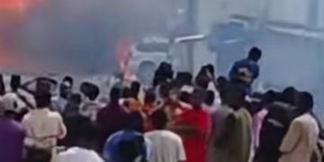 BREAKING:Tanker Explosion Sparks Inferno in Agbor, Shops, Vehicles Feared Destroyed