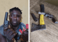 Ogun Police Arrest Suspected Cultist, Recover Two Pistols, Cartridges, Battle Axe