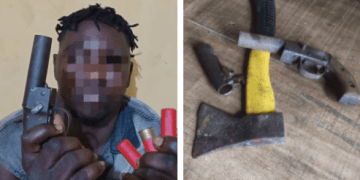 Ogun Police Arrest Suspected Cultist, Recover Two Pistols, Cartridges, Battle Axe